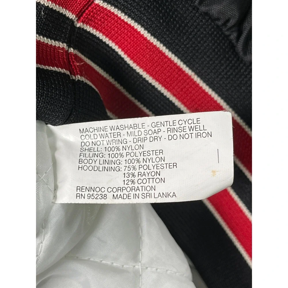 Rennoc Windbreaker Jacket Mens XL Black Good Vintage Shannon Baseball Hooded